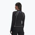 Dámský tréninkový Longsleeve Under Armour ColdGear Textured 1/2 Zip Black/White/Metallic Silver 3