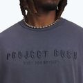 Pánské tričko na lezení Under Armour Project Rock Q3 ST Graphic downpour gray/white 3