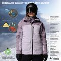 Dámská lyžařská bunda Columbia Highland Summit III Insulated lavender pearl/shale purple 13