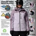 Dámská lyžařská bunda Columbia Highland Summit III Insulated lavender pearl/shale purple 14