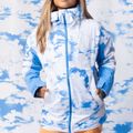 Dámská snowboardová bunda ROXY Chloe Kim azure blue clouds 9