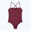 Lacoste dámské jednodílné plavky MF7264 penumbra / alizarin / red