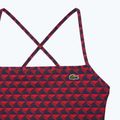 Lacoste dámské jednodílné plavky MF7264 penumbra / alizarin / red 2