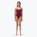 Lacoste dámské jednodílné plavky MF7264 penumbra / alizarin / red 3