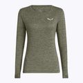 Dámské tričko Longsleeve Salewa Puez Melange Dry faded green melange