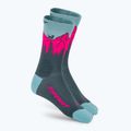 Ponožky DYNAFIT Traverse Crew cinder pink glo/6070