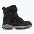 Dětské sněhule KangaROOS K-Robi KTX jet black/daisy pink  2
