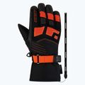 Dětské lyžařské rukavice ZIENER Lukian-Z black/orange red 2