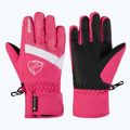 Dětské lyžařské rukavice ZIENER Leif GTX-Z tie-dye pop pink