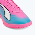 Dětské kopačky PUMA Ultra 6 Play It Jr poison pink/puma wht/sun stream/bright aqua/puma blk 7