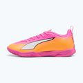 Dětské kopačky PUMA Ultra 6 Play It Jr poison pink/puma wht/sun stream/bright aqua/puma blk 9