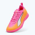 Dětské kopačky PUMA Ultra 6 Play It Jr poison pink/puma wht/sun stream/bright aqua/puma blk 10