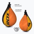 Boxerský perleťový míč RDX Speed Ball Leather Multi černo-žlutá 2SBL-S2YU 3