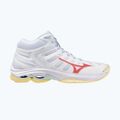 Dámské volejbalové boty Mizuno Wave Voltage 2 Mid white/calypso coral/pale banana 8