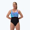 Dámské jednodílné plavky Speedo Shaping Contour Eclipse Printed indigo glow 