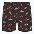 Pánské plavecké šortky Nike Multi Print 5" Volley baroque brown 5