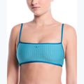 Horní díl plavek Nike Ripple Texture Bralette Classic Bikini bleached turquoise
