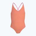Dětské jednodílné plavky Nike Ocean Bound Ripple Texture Lace Up pink glow