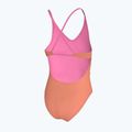 Dětské jednodílné plavky Nike Ocean Bound Ripple Texture Lace Up pink glow 3