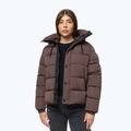 Dámská zimní bunda Pitbull Amalia Padded Hooded dark chocolate 4