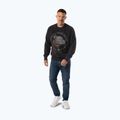 Pánská mikina Pitbull Strenght & Respect Crewneck washed dark graphite 4