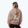 Dámská mikina Pitbull Skull Surf Hooded Zip chocolate mousse 3