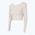 Dámský top na jógu 4F H4Z22-TSDL019 beige 3
