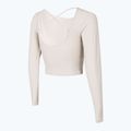 Dámský top na jógu 4F H4Z22-TSDL019 beige 4