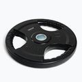 Pogumované litinové závaží XTREXO černé RW25 25 kg