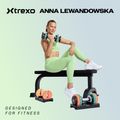 Posilovací lavice XTREXO BenchFit Lite se stojanem a činkou black 2