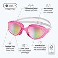Plavecké brýle BuddySwim OzeanX Mirror pink/white/iridium 2