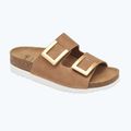 Dámské pantofle Scholl Montery 2 Straps Ad Med cognac 8