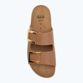 Dámské pantofle Scholl Montery 2 Straps Ad Med cognac 5