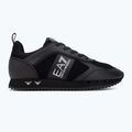 Boty EA7 Emporio Armani Black & White Suede triple black micropunch 2