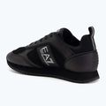 Boty EA7 Emporio Armani Black & White Suede triple black micropunch 3