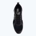 Boty EA7 Emporio Armani Black & White Suede triple black micropunch 5