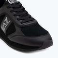 Boty EA7 Emporio Armani Black & White Suede triple black micropunch 7