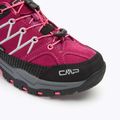 Dětské trekové boty CMP Rigel Low Wp berry / pink fluo 7