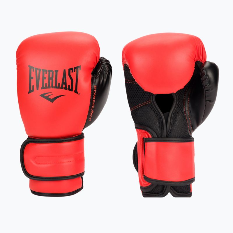 Pánské boxerské rukavice EVERLAST Powerlock Pu červené EV2200 RED-10 oz.