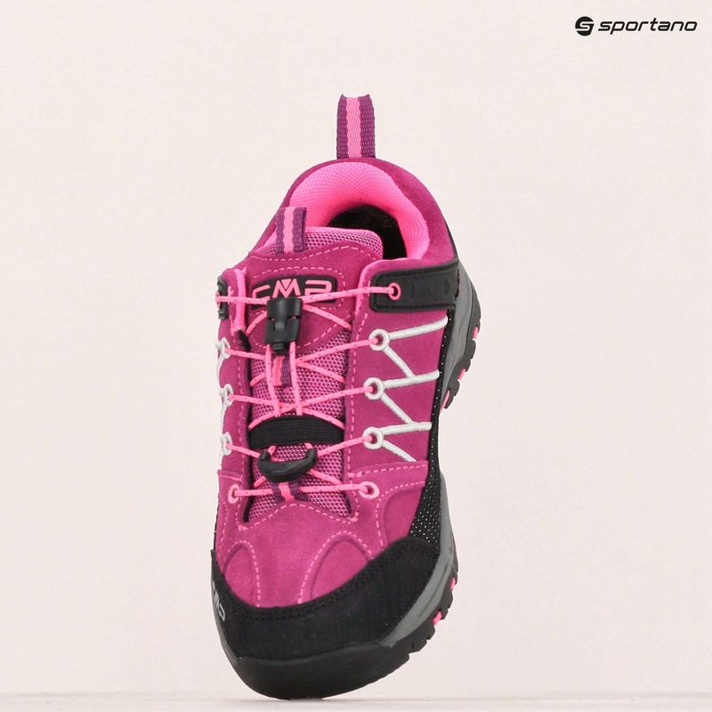 Dětské trekové boty CMP Rigel Low Wp berry / pink fluo 15