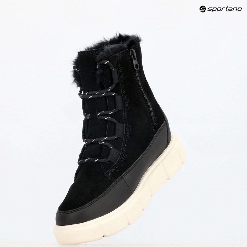 Dětské sněhule Sorel Youth Sorel Explorer III Lace black/sea salt 15