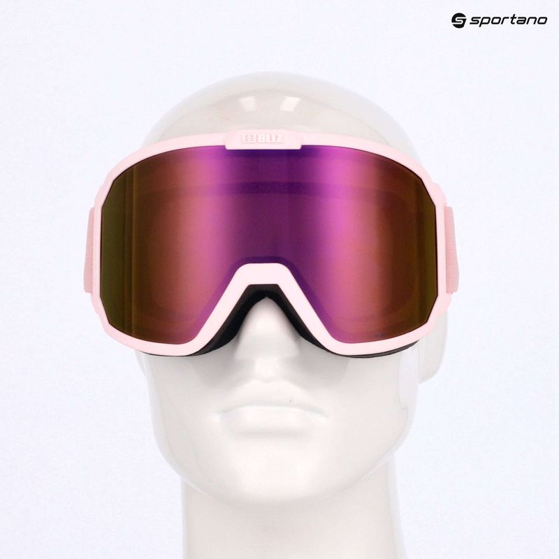 Lyžařské brýle Bliz Rave matt powder pink/brown pink multi 8