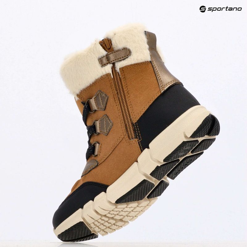 Dětské sněhule Geox Flexyper ABX whisky / black 9