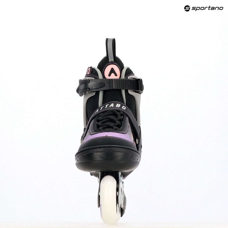 Dětské kolečkové brusle nastavitelné ATTABO Bladeroll black/violet 17