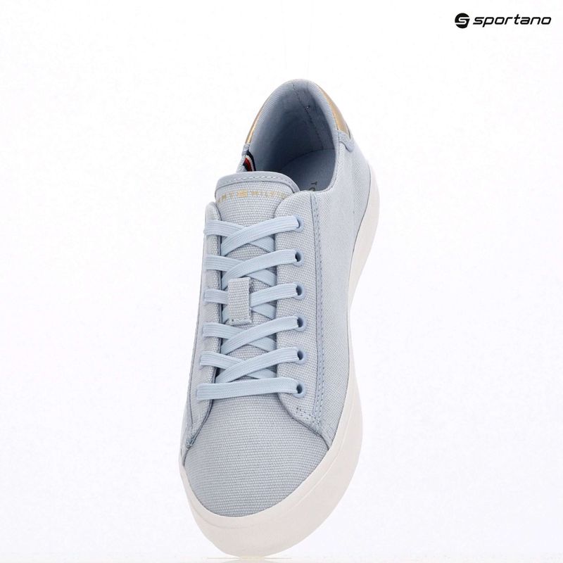 Dámské tenisky Tommy Hilfiger Vulc Canvas Lace Up breezy blue 9