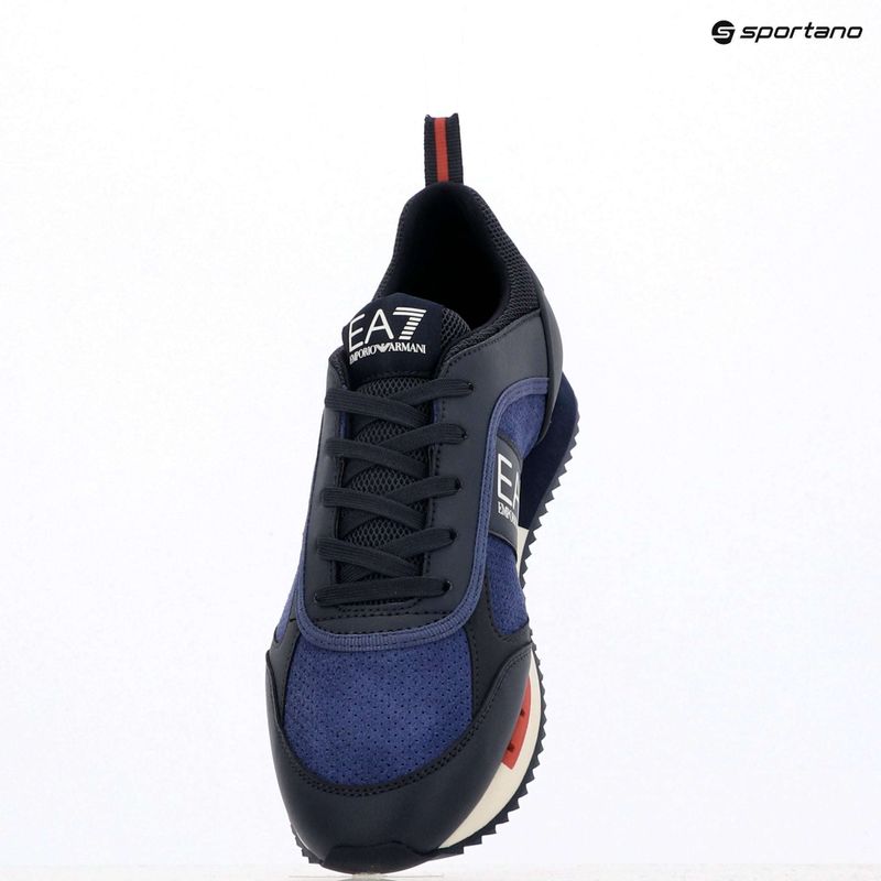 Boty EA7 Emporio Armani Black & White Suede sky captain / deep cobal / mineral 16