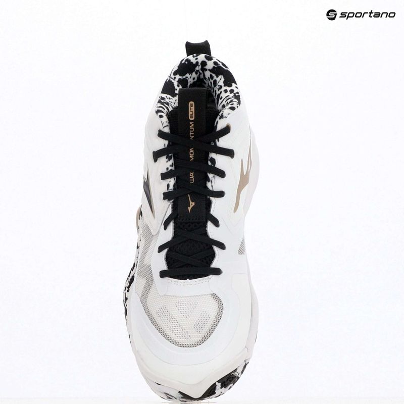 Volejbalové boty Mizuno Wave Momentum Elite Mid white/black/ge gold 15