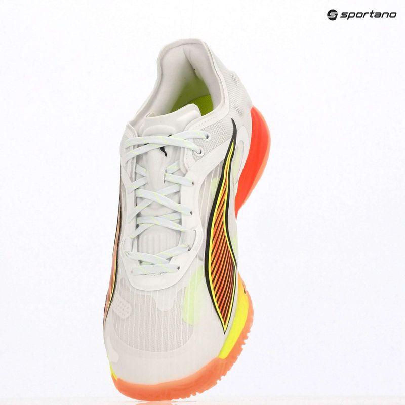 Boty na házenou PUMA Accelerate Nitro SQD 4 Game On puma white/glowing red/ultra blue 16