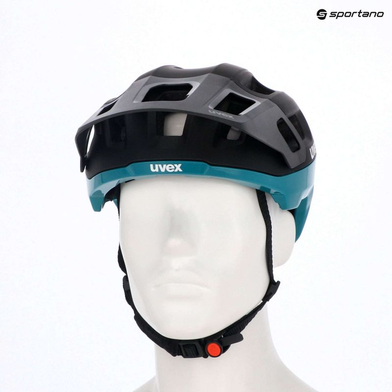Cyklistická přilba UVEX React black/teal matt 10