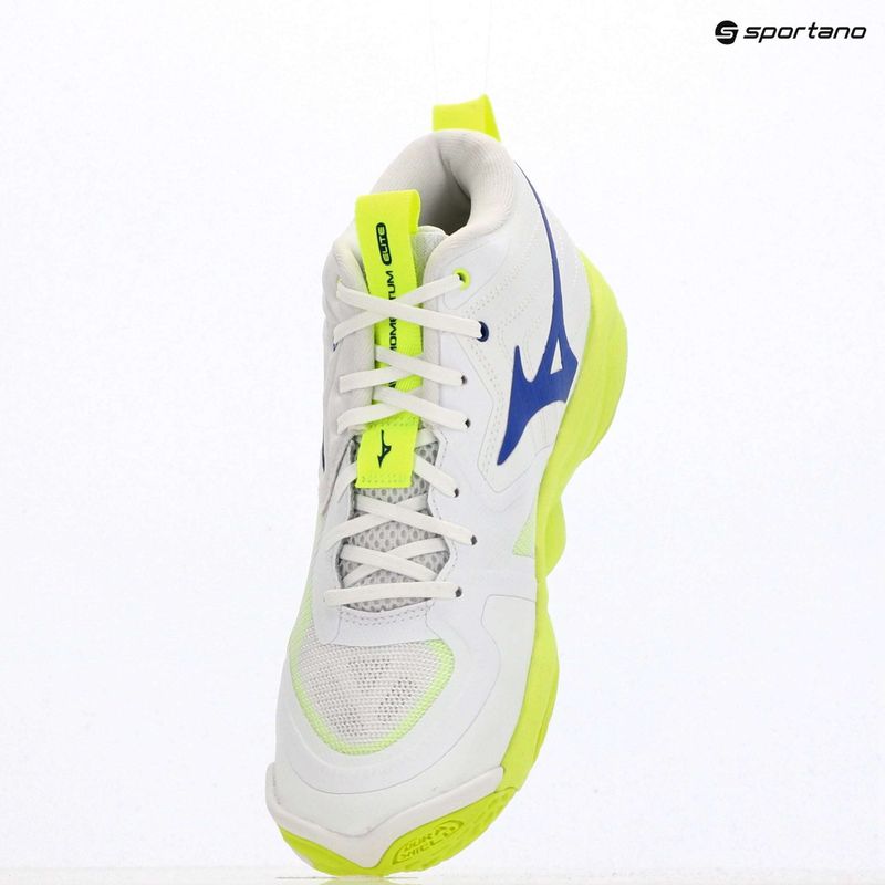 Volejbalové boty Mizuno Wave Momentum Elite Mid white/lightning yellow/dazzling blue 9
